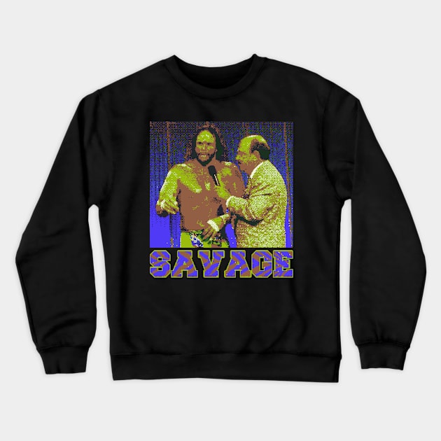 the iconic macho man interview Crewneck Sweatshirt by RickyMah Endra